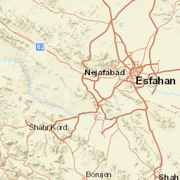 Chaharmahal and Bakhtiari Street Map