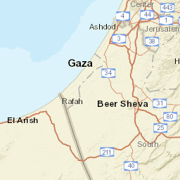 Jerusalem District Street Map