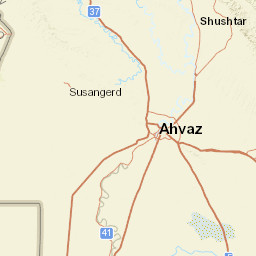 Khuzestan Street Map