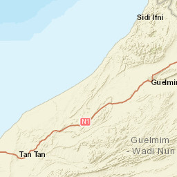 Guelmim Street Map