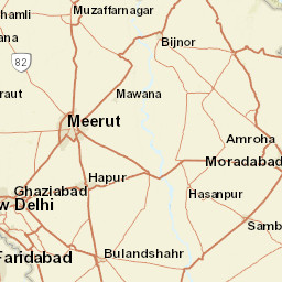 Aghjabadi District Street Map