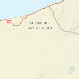 Laâyoune-Sakia El Hamra (EH-partial) Street Map