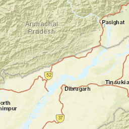Arunachal Pradesh Street Map