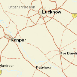 Uttar Pradesh Street Map