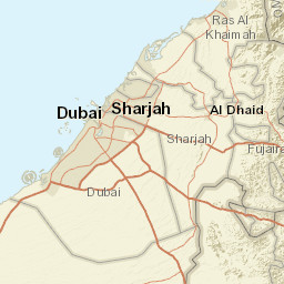 Ajman Emirate Street Map