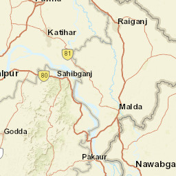 Chapai Nawabganj District Street Map