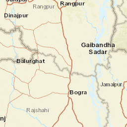 Rangpur District Street Map