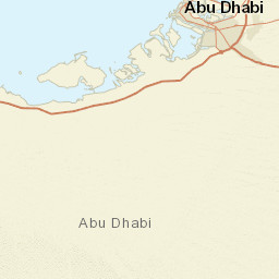 Abu Dhabi Emirate Street Map