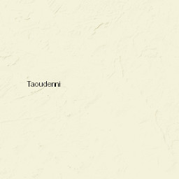 Taoudénit Region Street Map