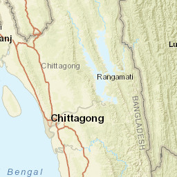 Chittagong Division Street Map