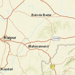 Chhattisgarh Street Map