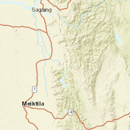 Mandalay Region Street Map