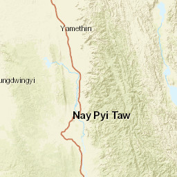 Naypyidaw Union Territory Street Map