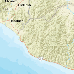 Colima Street Map