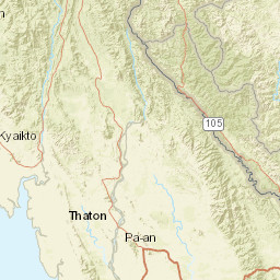Kayin State Street Map