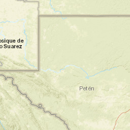 Petén Department Street Map
