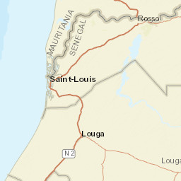Louga Street Map
