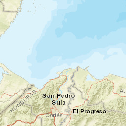 Cortés Department Street Map