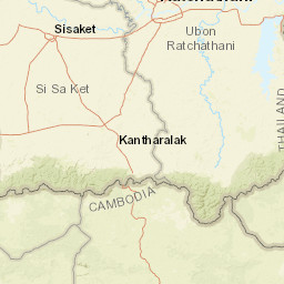 Ubon Ratchathani Street Map