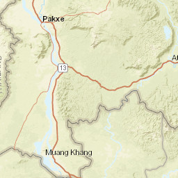 Champasak Province Street Map
