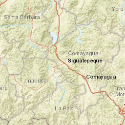 Santa Bárbara Department Street Map