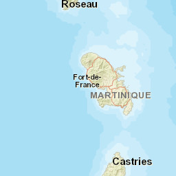 Martinique Street Map