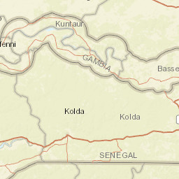 Kolda Street Map