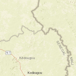 Kédougou Street Map