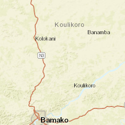 Koulikoro Region Street Map