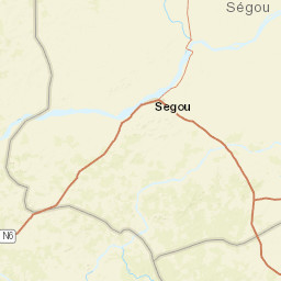 Ségou Region Street Map