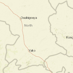 Nord Region, Burkina Faso Street Map