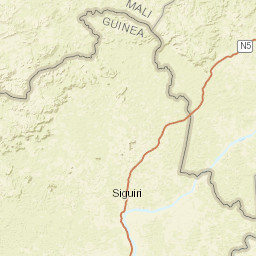 Siguiri Prefecture Street Map