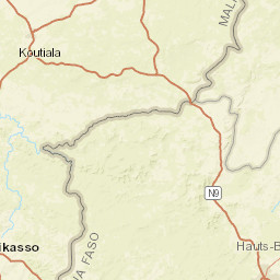 Hauts-Bassins Region Street Map