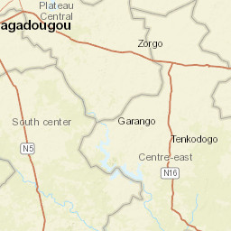 Centre-Est Region Street Map