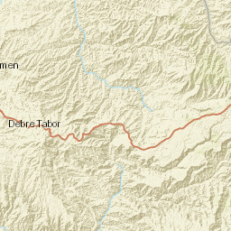 Amhara Region Street Map