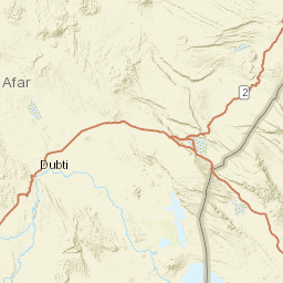 Afar Region Street Map