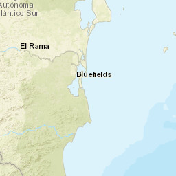 South Caribbean Coast Street Map