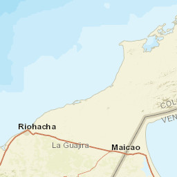 La Guajira Street Map