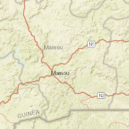 Dalaba Prefecture Street Map