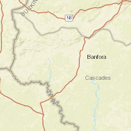 Cascades Region Street Map