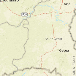 Sud-Ouest Region Street Map