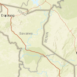 Savanes Region Street Map