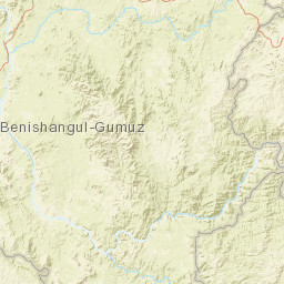 Benishangul-Gumuz Region Street Map