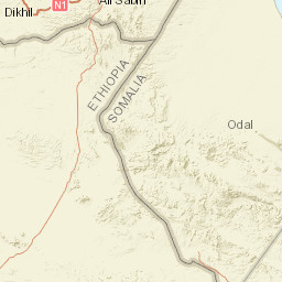 Dikhil Region Street Map