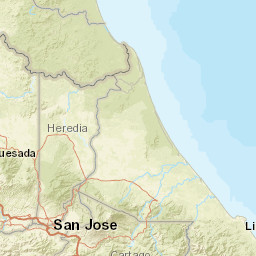 San José Province Street Map
