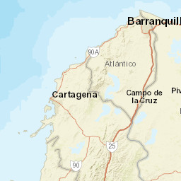 Atlántico Street Map