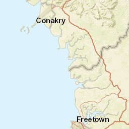 Coyah Prefecture Street Map