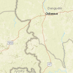 Beyla Prefecture Street Map
