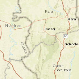 Centrale Region Street Map