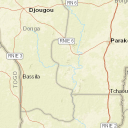 Borgou Department Street Map